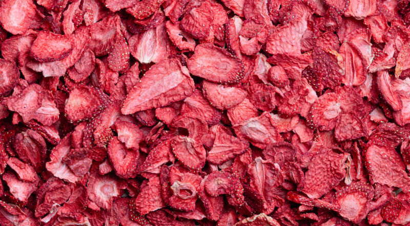 Gefriergetrocknete Erdbeeren