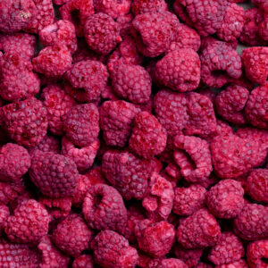 Gefriergetrocknete Himbeeren