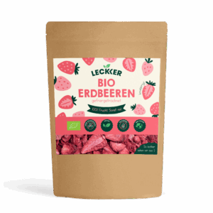 Gefriergetrocknete Erdbeeren Packung