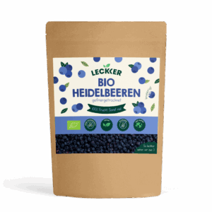 Gefriergetrocknete Heidelbeeren Packung